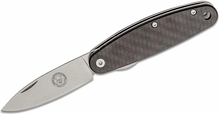 ESEE Churp Carbon zsebkés 6,8 cm, szatén penge, karbon