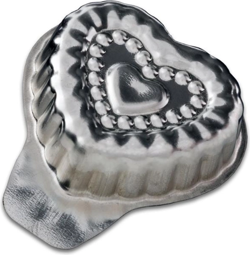 Szívecske alakú sütőformák 4 cm, 20 darabos készlet
