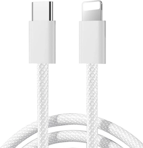 USB-C - Lightning kábel 30W, 1m, Fehér