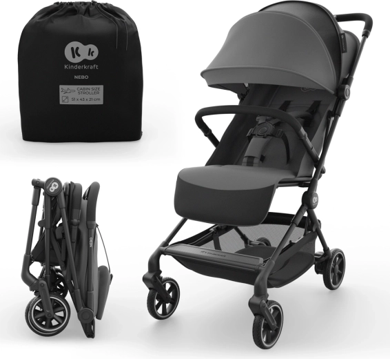 Kinderkraft NEBO sport babakocsi cabin, platinum grey