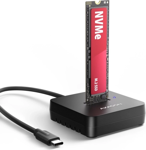 Axagon dokkolóállomás USB-C 3.2 Gen 2 NVMe M.2 SSD-hez, 10Gbps