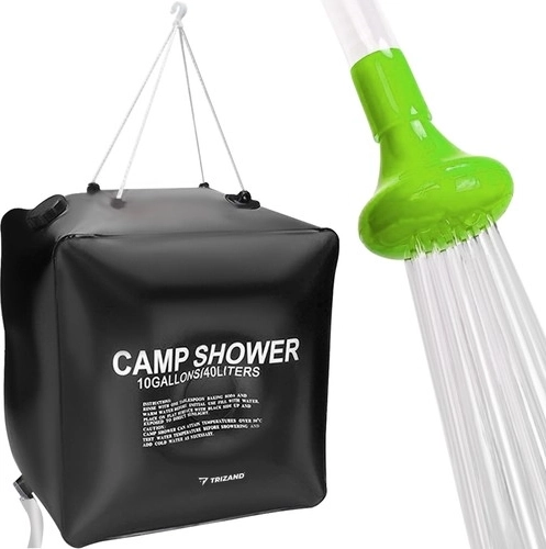 Napelemes kempingzuhany 40 l