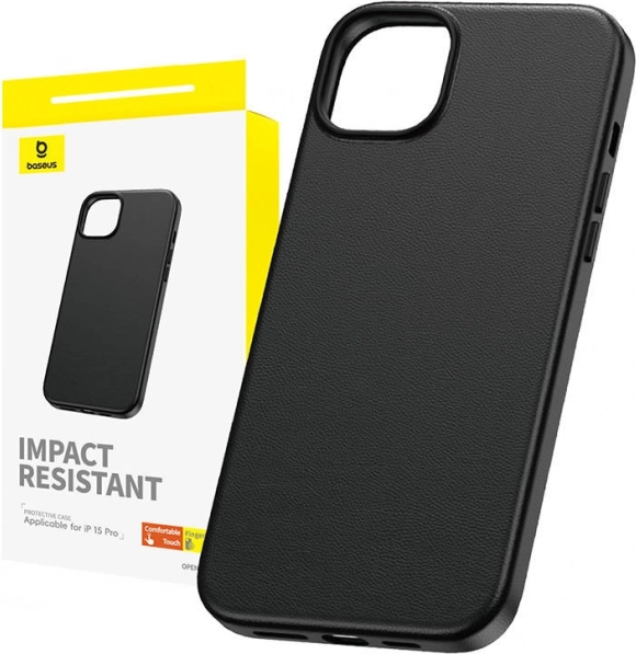 Baseus Fauxther Series iPhone 15 Pro tok fekete