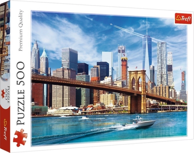 Puzzle 500 darabos Kilátás New Yorkra Trefl