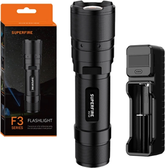 Superfire zseblámpa 570lm fényességgel
