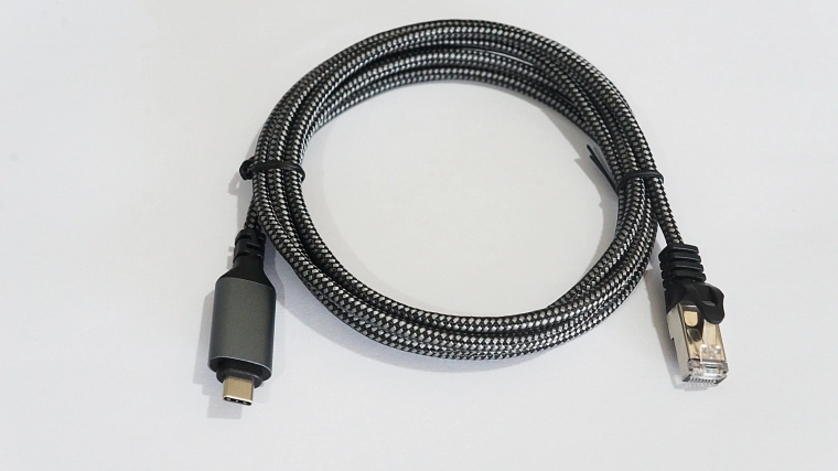 USB C - RJ-45 kábel 3 m kat.6, 1 Gbit
