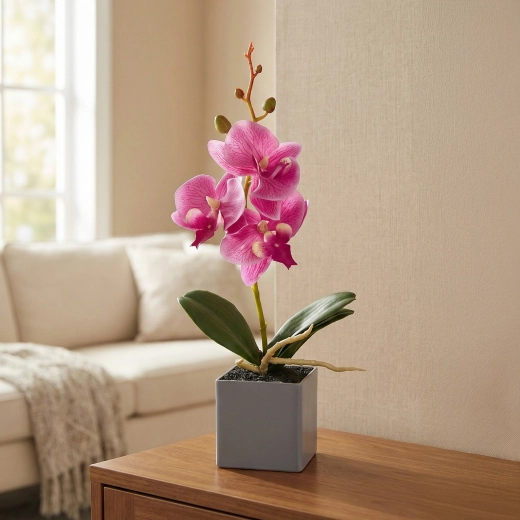 Mű orchidea dekoráció 29,5 cm – 1 darab