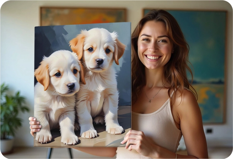 Teljes készlet 3 ecsettel és akasztókkal