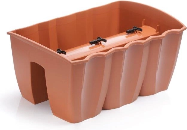 Crown korlátra szerelhető virágláda 39,3 cm – terrakotta