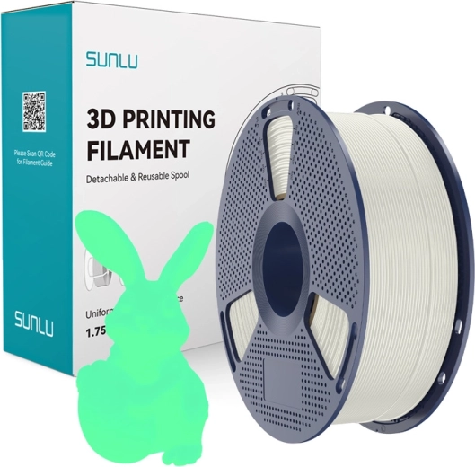 Sunlu PLA sötétben világító filament fehér-zöld