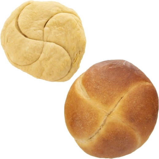 Tökéletesen egyenletes kaiser zsemlék