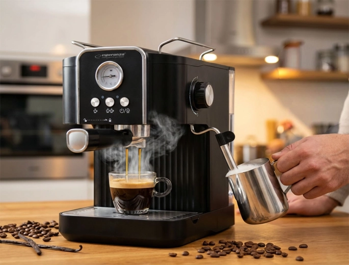 Gőzfúvóka a selymesen habos tejhez