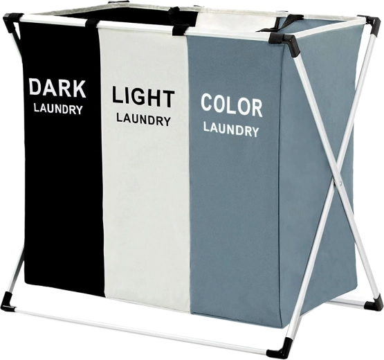 Ruhakosár három rekesszel és rendezővel 135L