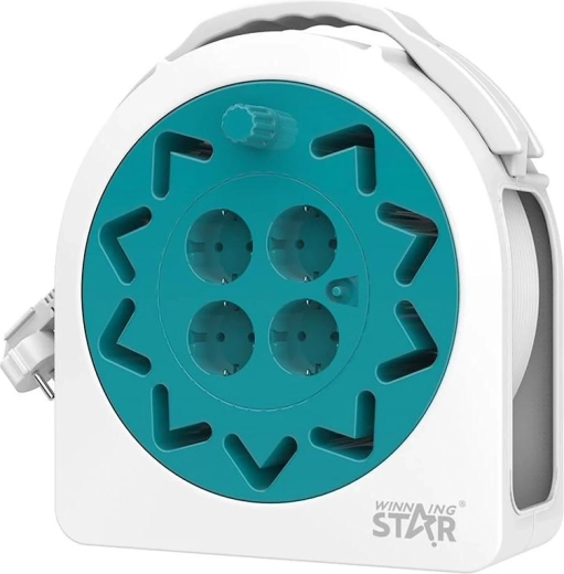 WinningStar kábeldob 20 m-es kábellel és 4 db 230 V-os aljzattal