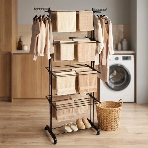 Oldalsó karok vállfákhoz és alsó polc cipőkhöz