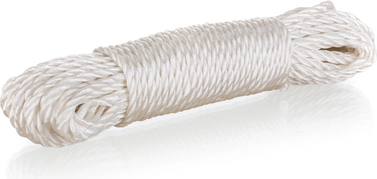 Fehér polipropilén szárítókötél, 20 m