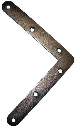 Sarokvas 120 × 120 mm fehér horganyzott – 20 db/csomag