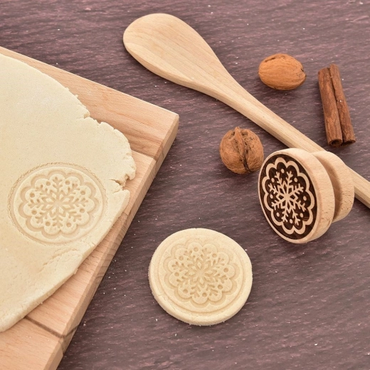 Finom és határozott hópehely lenyomat