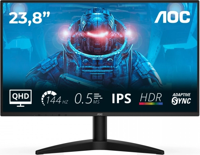 monitor 23,8" ips 144 hz hdmi-vel és displayporttal