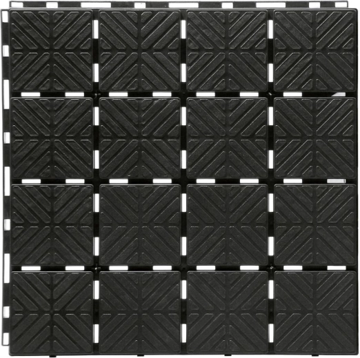 EASY SQUARE 40 × 40 cm kerti összepattintható járólapok, fekete (9 db, 1,5 m²)
