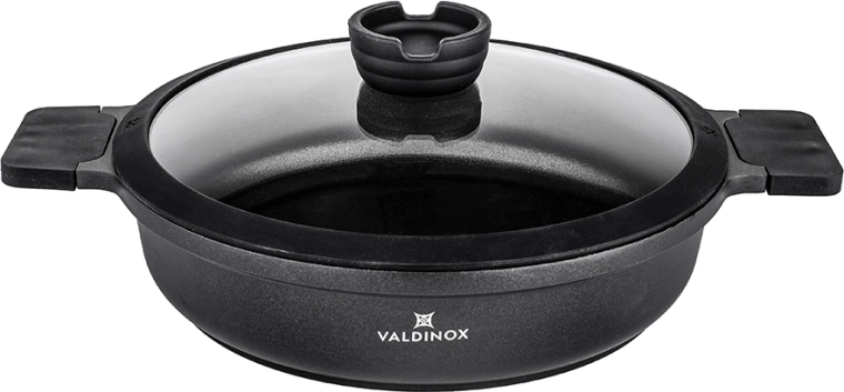 Valdinox expert lábas 28 cm fedővel, 3,5 l