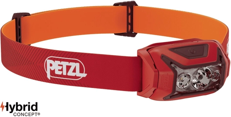 Petzl Actik fejlámpa 450 lm, piros