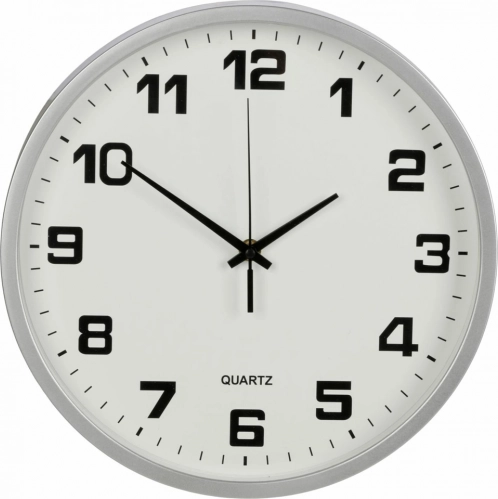 Nagy csendes fali óra 25 cm kerek