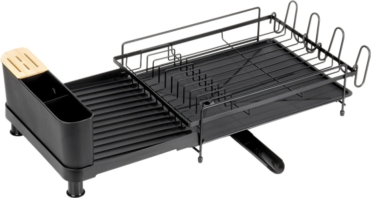 Háromrekeszes evőeszköztartó és bambusz késblokk