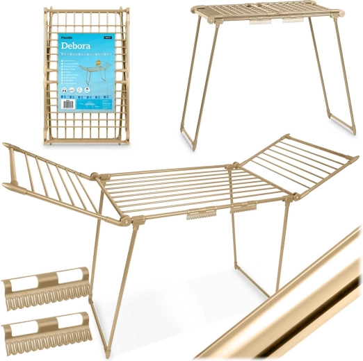 Összecsukható álló ruhaszárító Massido Debora Gold 19 m
