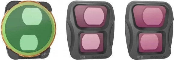 Sunnylife szűrőkészlet DJI Air 3-hoz CPL, ND8 és ND16