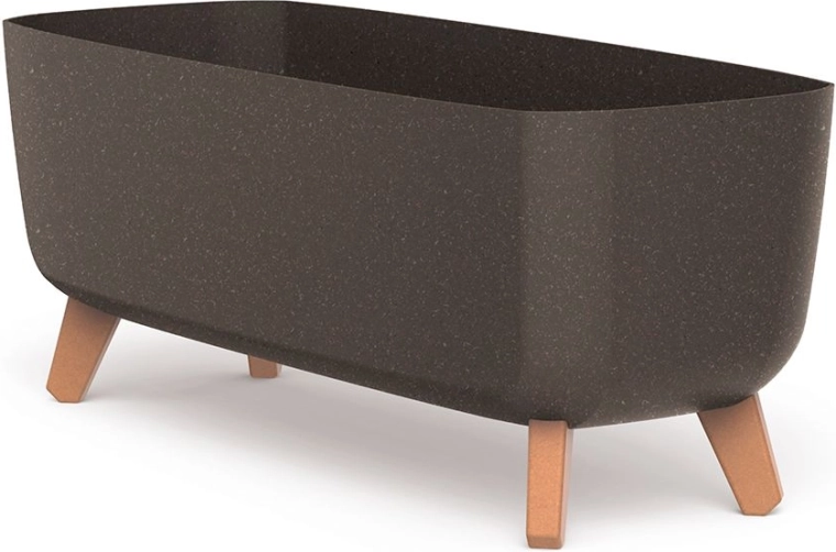 Önöntöző lábas virágláda 58 cm ECO Wood kávé