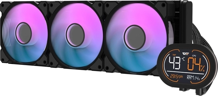 DarkFlash DH360D v2 fekete vízhűtés processzorhoz