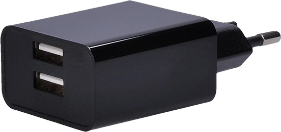 Solight USB töltőadapter 2× USB-vel, 3100 mA, fekete