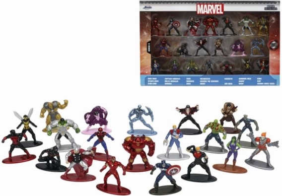 Marvel fém nano figurák – gyűjtői készlet 20 db, 6. sorozat