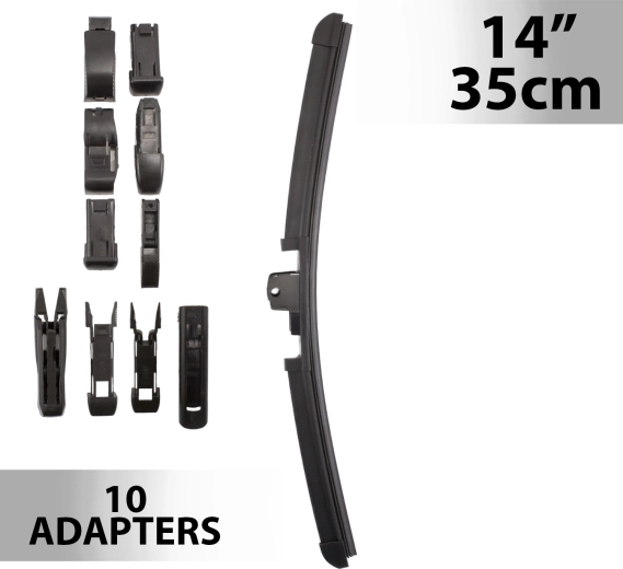 Carguard ablaktörlő 35 cm, 10 adapterrel