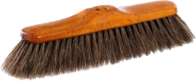 28 cm-es seprű faimitációs műanyagból, tiszta ló sörte és durva menettel