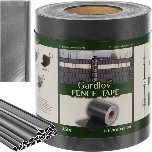 Szürke Gardlov kerítés szalag 19cmx35m