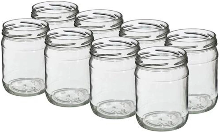 Twist befőttesüveg szett 500 ml, tető nélkül, 8 db