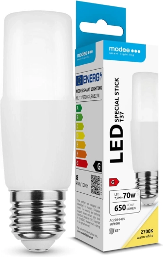 Modee Lighting Stick T37 E27 7,9 W 650 lm meleg fehér LED izzó