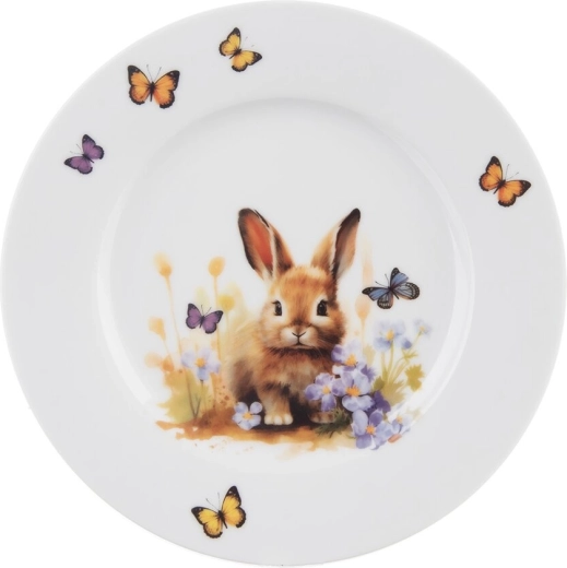 Desszertes tányér Tavasz nyuszival 20 cm