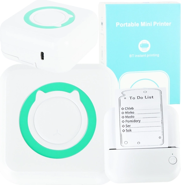 Hordozható mini termál nyomtató Bluetooth