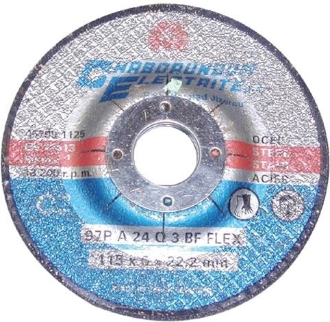 Acél csiszolótárcsa 125 × 6 × 22,2 mm