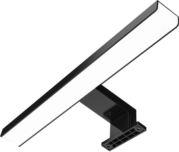Solight LED fürdőszobai tükörvilágítás 3 az 1-ben, 7 W, 4000 K, IP44, 40 cm, fekete