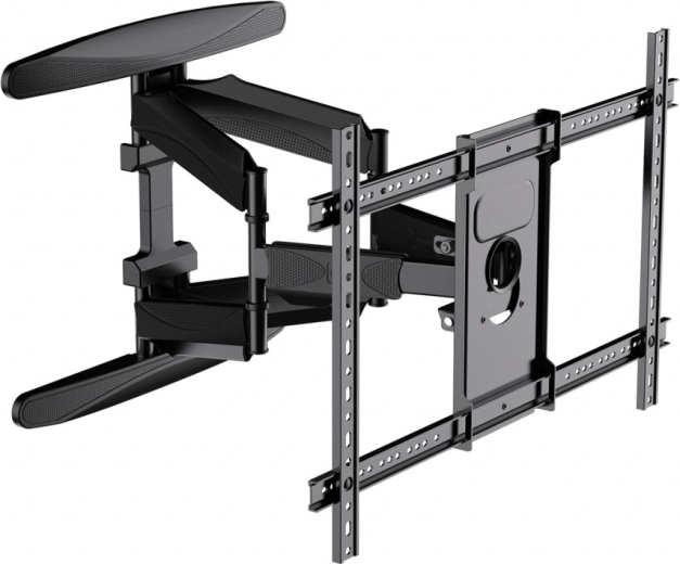 Fali TV-tartó 40–75"-hoz, csuklós karral, döntés és forgatás, VESA 600×400