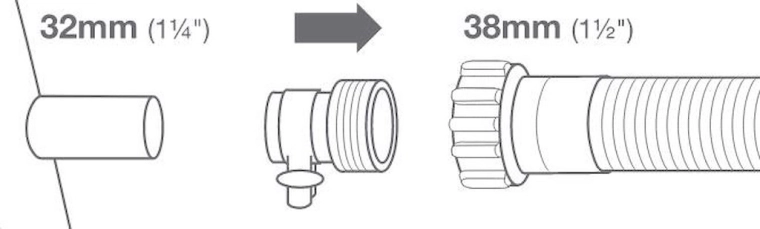 Intex B adapter a 32/38 mm-es medencetömlők összekötéséhez (2 db)