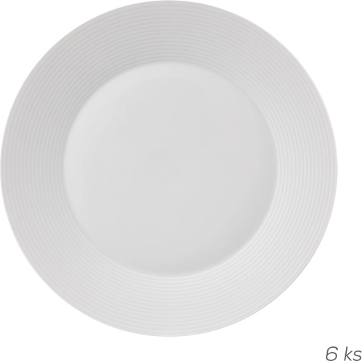 Mély tányér Mona finom csíkkal 27 cm, 6 db
