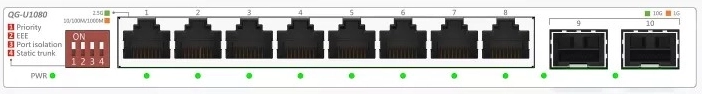 Két 10G SFP+ uplink villámgyors gerinchálózati kapcsolathoz