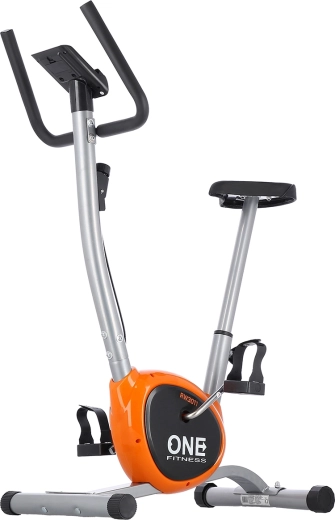 Mechanikus szobakerékpár ONE Fitness RW3011, ezüst–narancssárga