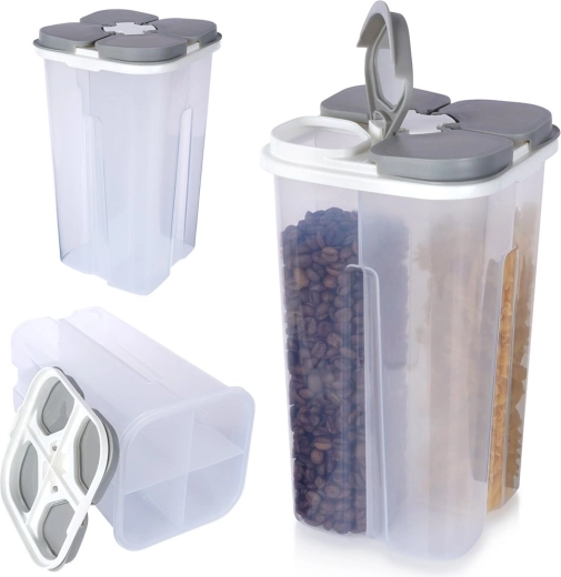 Négy rekesz független adagolással