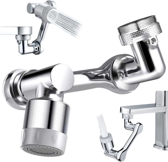 1080°-ban forgatható krómozott csapperlator